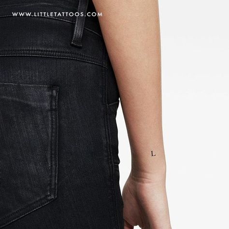 L Uppercase Serif Letter Temporary Tattoo - Set of 3 Fonts for tattoos #fontsfortattoos tattoo #tattoo tattoos #tattoos fonts #fonts font #font 10.561 L Letter Tattoo, L Tattoo Letter, Letter L Tattoo, Lil Tattoo, Small Letter Tattoo, Letter Tattoos, Names Tattoos For Men, Fonts For Tattoos, L Letter