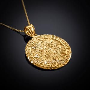 Sun Calendar, Kali Yantra, Mayan Sun, Calendar Necklace, Aztec Jewelry, Gold Pendants For Men, Gold Medallion Necklace, Mens Gold Jewelry, Gold Jewelry Simple