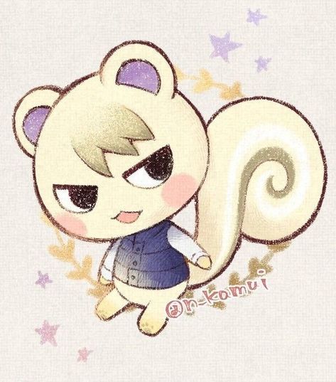 Marshal Animal Crossing, Animal Crossing Fan Art, Animal Crossing Characters, Animal Crossing Villagers, Animal Crossing Pocket Camp, Chibi Characters, Pretty Drawings, Animal Crossing Game, Animation Design