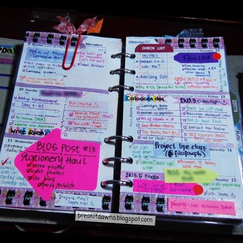 Líneas púrpura para separar los días Control Journal, Filofax Inspiration, Filofax Ideas, Diy Planners, Filofax Personal, Planner Setup, Filofax A5, Paper Journal, Effective Time Management