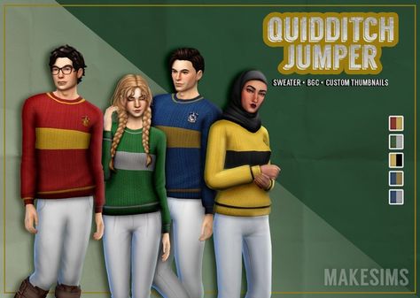 Harry Potter Jumper, Harry Potter Uniform, Ravenclaw Colors, Harry Styles Clothes, Hogwarts Quidditch, Hogwarts Uniform, Chloe Sims, Styles Clothes, Harry Potter Quidditch