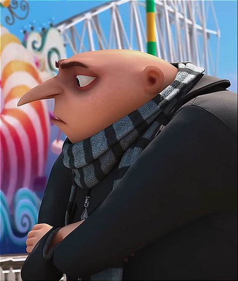 Gru Side Profile, Gru Memes, Despicable Me Gru, Sketch Tips, Gru Meme, Big Noses, Fav Characters, Despicable Me, My Side