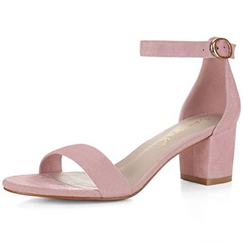 Allegra K Women Open Toe Mid Block Heel Ankle Strap Sandals * You can get additional details at the image link. (This is an Amazon affiliate link) Ankle Strap Chunky Heels, Ankle Sandals, Ankle Strap Sandals Heels, Chic Sandals, Womens Chunky Heels, Chunky Heels Sandals, Open Toe Shoes, Shoes Heels Pumps, Ankle Strap Heels