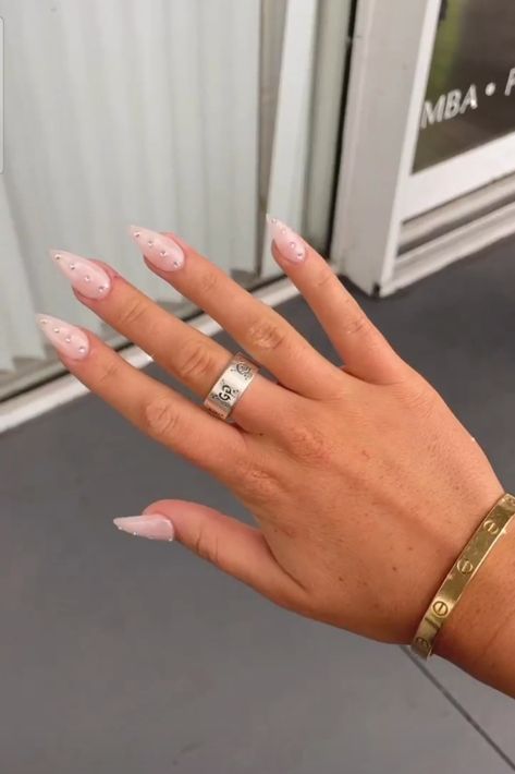 nude nails Nails With Zircons, Nude Nails, Nails, Quick Saves