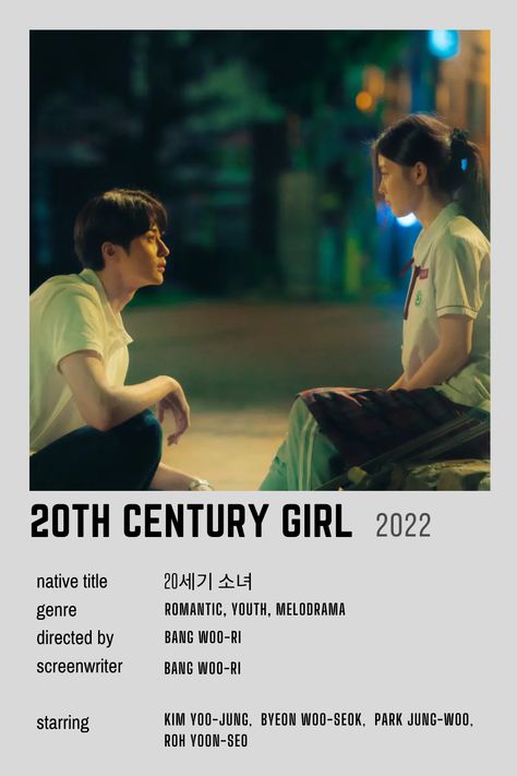 20th Century Girl, Korean Drama Series, W Two Worlds, Best Kdrama, Film Posters Minimalist, Korean Drama Tv, Drama Ideas, Drama Tv Shows, Korean Drama List