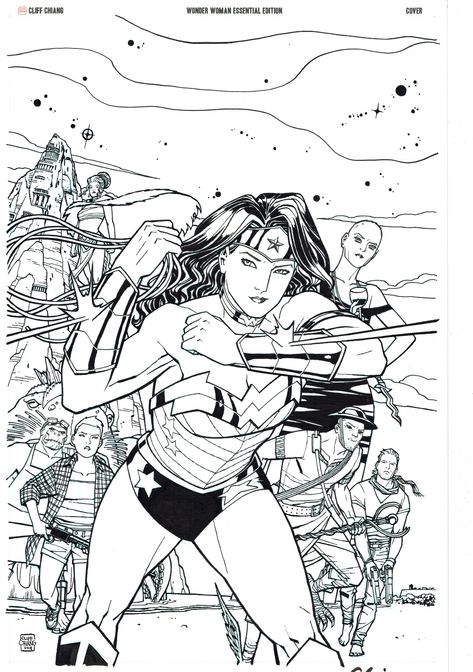 Wonder Woman: Goddess of War Essential Edition | Cover art by Cliff Chiang Woman Comic Art, Cliff Chiang, Superhero Stories, Best Comic Books, New Avengers, Superhero Comics, Variant Covers, Art Gallery Room, Gallery Room