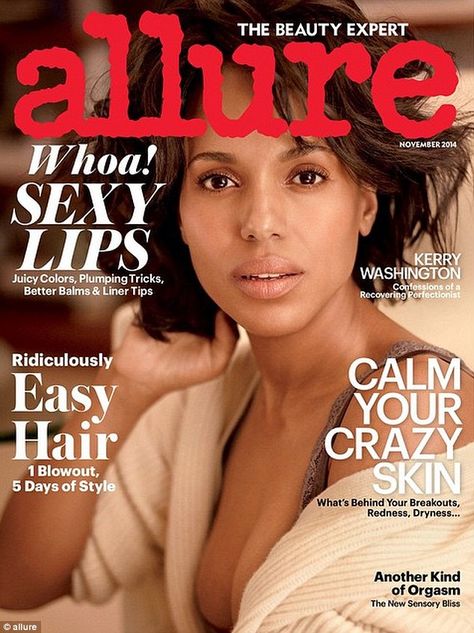 Allure Magazine Cover, Carter Smith, Celebs Without Makeup, Save The Last Dance, Allure Magazine, Makeup Free, Olivia Pope, Kerry Washington, Stunning Makeup