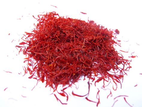 Saffron. Is a spice derived from the flower of the crocus and one of the costliest spice stock photos Spice Image, Spanish Saffron, Saffron Crocus, Cooking Herbs, Mint Background, Spices And Seasonings, Uttar Pradesh, Living Food, Sesame Seeds