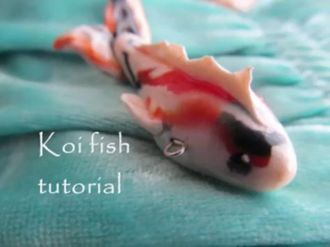 clay-koi #polymerclay #polymerclaycreations  #diy #fimo #sculpey featured and reviewed on Craftgossip by our clay Editor Clay Koi Fish Tutorial, Polymer Clay Koi Fish, Koi Fish Tutorial, Clay Koi Fish, Fish Polymer Clay, Polymer Figures, Polymer Clay Fish, Tutorial Polymer Clay, Clay Fish