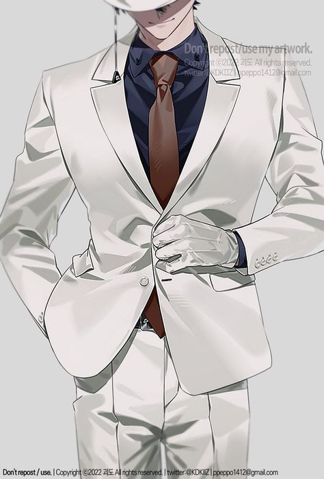 Gloves Drawing, Suit Drawing, Kuroba Kaito, Kaito Kuroba, Kid Detectives, Clothes Reference, Magic Kaito, Art Style Inspiration, Pose Reference Photo