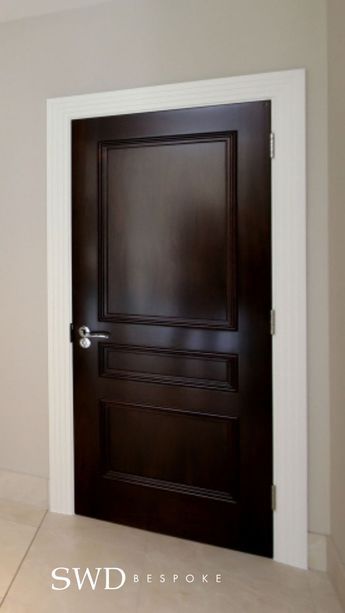 Chocolate Brown Door, Dark Interior Doors, Flat Pan, Fire Rated Doors, South Facing Garden, Brown Doors, Glazed Doors, Dark Mahogany, Solid Doors