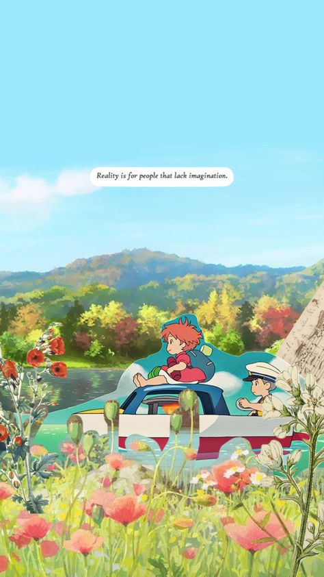 #studioghibli #ponyo #studioghiblishuffle #ghibli #ghibliaesthetic #vintage #aesthetic #myfirstshuffle Ponyo And Sasuke, Sasuke Aesthetic, Ponyo Aesthetic, Phonecase Ideas, Ghibli Wallpaper, Wallpaper Studio, Perfect World, Vintage Aesthetic, Studio Ghibli