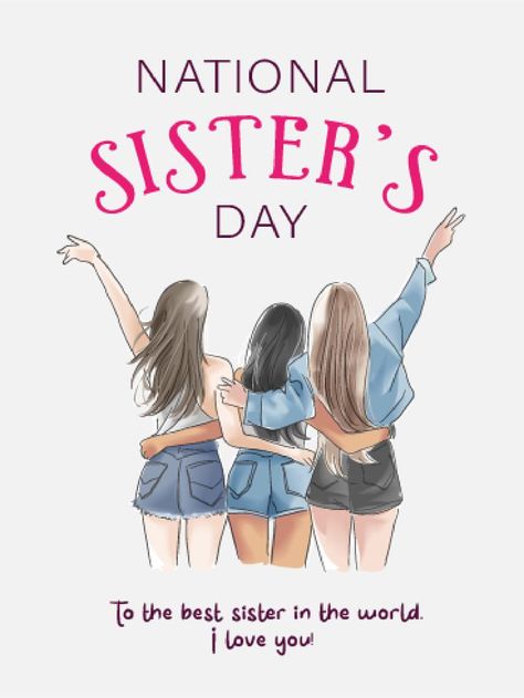 International Left Handers Day, Sister's Day, National Sisters Day, Sisters Day, Sister Day, Birthday Reminder, Good Morning Nature, Birthday Calendar, Sister Quotes