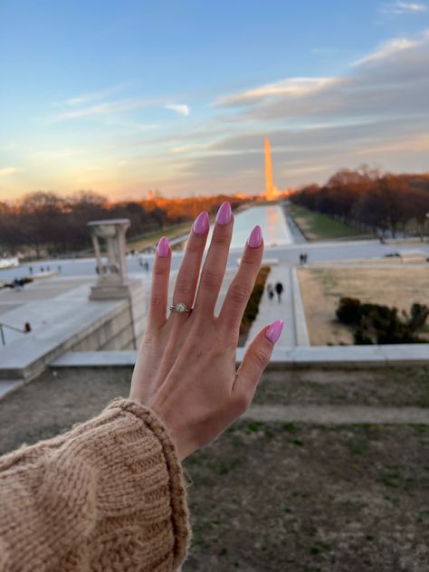 Pink pearl nails engagement nails in Washington, DC #nailsdesign #dcengagementpic #dcengagement #washingtondc #washingtonelopement #pinknails #engagednails #marchnails #aprilnails #valentinesnails Washington Dc Nails, Dc Nails, Pink Pearl Nails, Nails Engagement, Engagement Nails, Pearl Nails, Pink Pearl, Diy Nails, Washington Dc