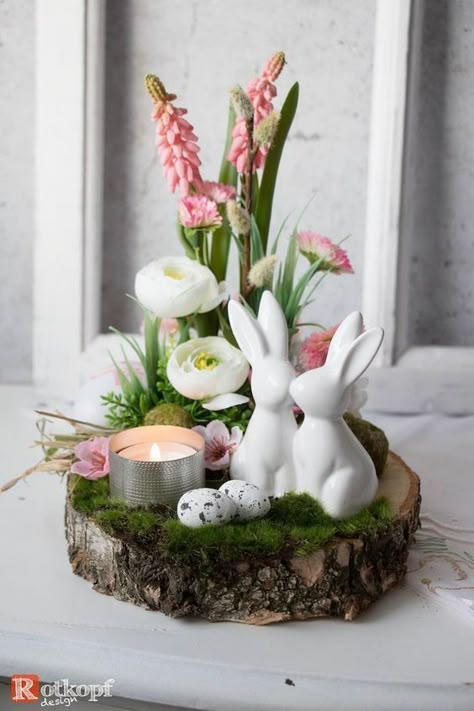 Diy – Velikonoce, Easter Flower Arrangements, Easter Arrangement, Deco Champetre, Spring Easter Crafts, Easter Bunny Crafts, Decoration Easter, Easter Inspiration, Easter Floral