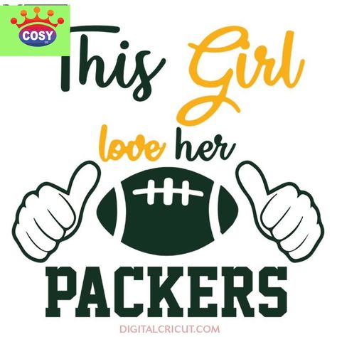 Green Bay Packers Girl, Green Bay Packers Svg, Packers Svg, Green Bay Packers Shirts, Nfl Memes, Packers Football, Nfl Svg, Football Svg, Sports Svg