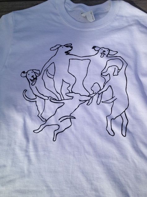 MATISSE La Danse shirt with DOGS Animal Tshirt Design, Dancing Dogs, Blue Tattoo, Animal Tshirt, Soft Shorts, Funny Shirt, Art Lovers, Dog Tshirt, Dog Grooming