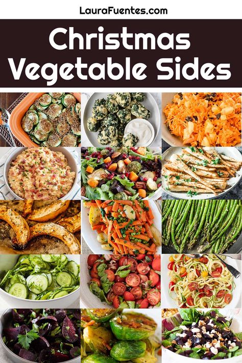 Christmas Vegetable Side Dishes | Laura Fuentes Christmas Veggie Recipes, Best Christmas Vegetable Side Dish, Best Vegetable Sides, Fancy Christmas Side Dishes, Christmas Veggie Dish, Christmas Crockpot Side Dishes, Christmas Vegetable Sides, Christmas Sides Dishes Make Ahead, Veggie Christmas Dinner