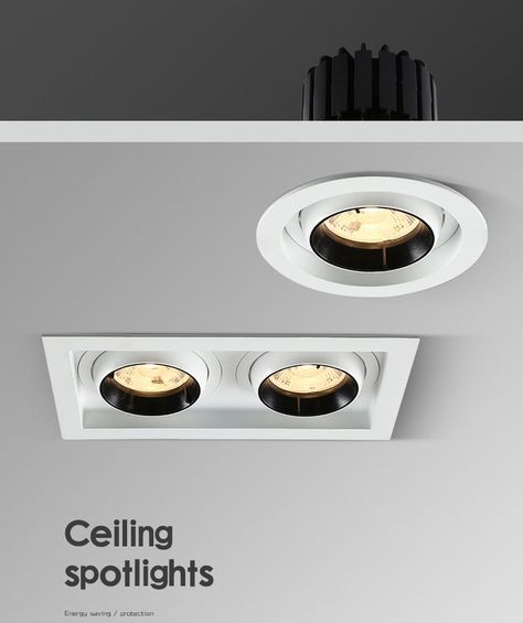 Embedded LED Ceiling Spotlight 360° Adjustable COB Wall Washer Spot Light Anti-glare Downlight Recessed For Hotel Villa Living Room Gallery ~Email: sales01@cnmdled.com ~Whatsapp: +8618824288230 Can Customize Production #MDL TECHNOLOGY #Ceiling #LED #Spotlight #Recessed #Downlight #Fixture #Project #Construction Modern Spot Lights, Cob Wall, Villa Living Room, Recessed Downlight, Hotel Villa, Ceiling Spotlights, Led Outdoor Lighting, Spot Light, Landscape Lighting