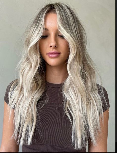 Blonde Full Foil, Root Tap, Full Foil, Baylage Hair, Bridemaids Hairstyles, Perfect Blonde Hair, Ash Blonde Hair Colour, Bronde Hair, Ash Blonde Hair