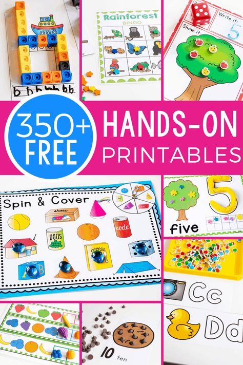 Centers Kindergarten, Steam Lab, Stem Activities Preschool, Free Printables For Kids, Craft Printables, Preschool Centers, Free Preschool Printables, Counting Books, Free Printable Activities