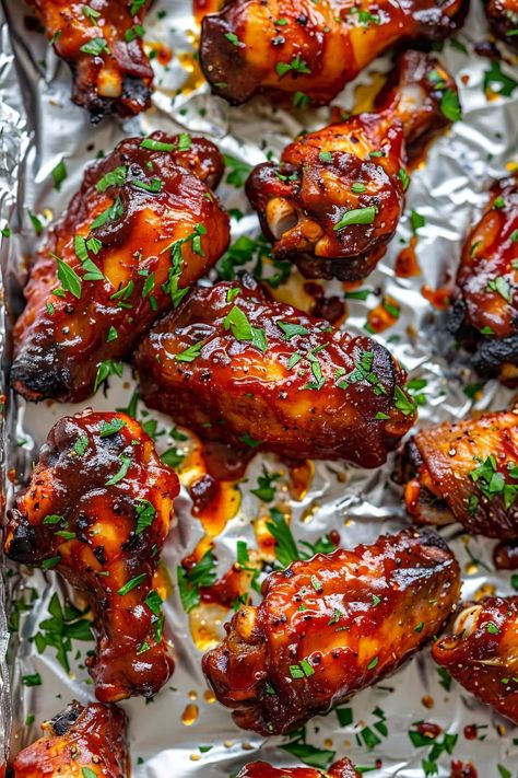 Chicken Wings Barbecue Recipe, Chicken Wing Ideas For Dinner, Wing Flavors, Baked Bbq Chicken Wings, Bbq Wings Recipe, Chicken Wing Marinade, Bbq Chicken Wings Recipe, Best Chicken Wing Recipe, Supper Tonight