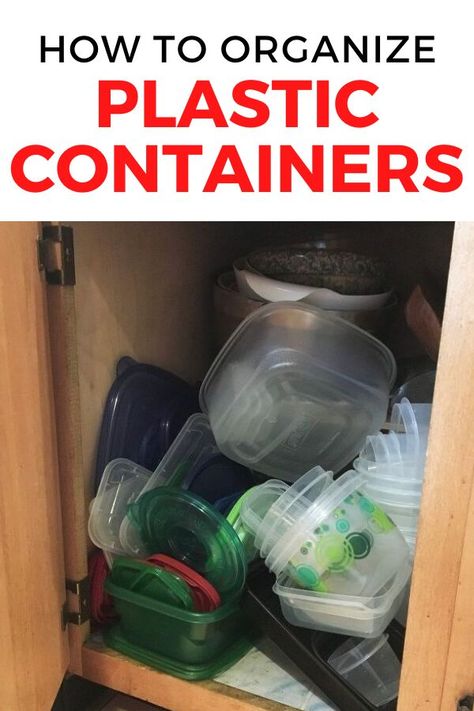 Tired of your messy kitchen drawers? check out these best wa to organize plastic containers and lids. Cheap and easy dollar store kitchen storage ideas. #hometalk Plastic Wear Organization, Plastic Storage Containers, Potholder Storage Ideas, How To Organize Plastic Containers, Plastic Container Organization, How To Store Plastic Containers And Lids, Silicone Lid Storage, Storing Plastic Containers And Lids, Plastic Bowls And Lids Storage