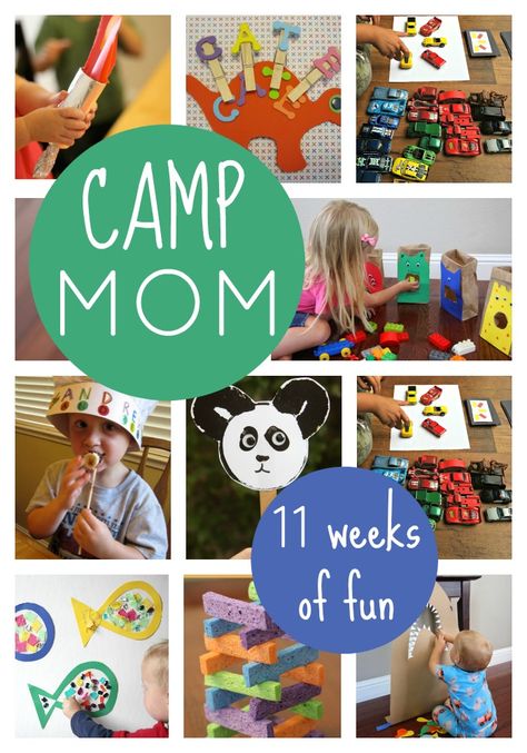 Toddler Approved!: Camp Mom: Host your own Summer Camp At Home. Here are 11 fun themes along with activities to try. Camping Ideas For Couples, Summer Camp At Home, Camp At Home, Zelt Camping, Camping Snacks, Retro Camping, Camping Theme, Art Activities For Kids, Camping Activities