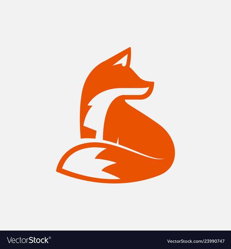 Fox Sillouhette, Fox Icon, Adobe Illustrator Logo Design, Fox Vector, Fox Logo Design, Logo Design Graphics, Fox Graphic, Clever Logo Design, Disney Silhouettes