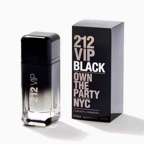 CAROLINA HERRERA 212 VIP BLACK EXTRA EAU DE PARFUM FOR MEN Caroline Herrera, Perfume 212 Vip, Perfume 212, Carolina Herrera 212 Vip, Perfume Carolina Herrera, Carolina Herrera 212, 212 Vip, Carolina Herrera, Fragrances Perfume