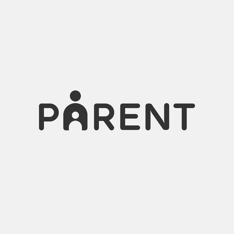 Parenting Logo Design, Mother Logo Design, Parenting Logo, Person Logo, Mac Logo, Global Day Of Parents, Typographic Logos, Clever Logo Design, Logos Retro