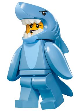 Lego Minifigure Series 15 Bios are online 71011 | Minifigure Price Guide Girls Cowboy Costume, Shark Lego, Sausage Man, Shark Man, Lego People, Lego Minifigs, Lego Characters, Lego Figures, Lego Minifigure