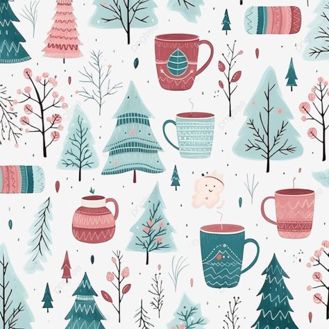 christmas seamless pattern with cozy and cute winter holiday elements christmas seamless christmas Holiday Patterns, Free Png, Christmas Pattern, Awe Inspiring, Winter Holidays, Graphic Resources, Stock Illustration, Seamless Patterns, Clip Art