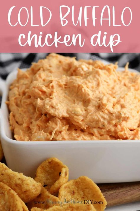 Buffalo Chicken Dip Cold Easy, Buffalo Chicken Dip Small Batch, Buffalo Chicken Dip For One, Single Serve Buffalo Chicken Dip, No Bake Buffalo Chicken Dip, Spicy Chicken Dip Buffalo, Canned Buffalo Chicken Dip, Cold Chicken Dip Recipe Easy, Can Chicken Dip Recipes Easy