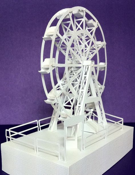 6" Ferris wheel Diy Ferris Wheel, Stick Crafts, Ice Cream Stick, Paper Stuff, Big Wheel, 3d Printers, Craft Stick Crafts, Carousel, 3d Printer