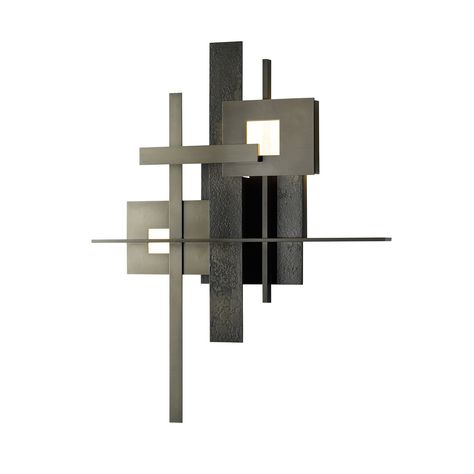 217310-1002 (thumb 1) Arts And Crafts Aesthetic, Transitional Art, Hubbardton Forge Lighting, Crafts Aesthetic, Graphisches Design, Hubbardton Forge, Modern Wall Sconces, Iron Lighting, Frank Lloyd