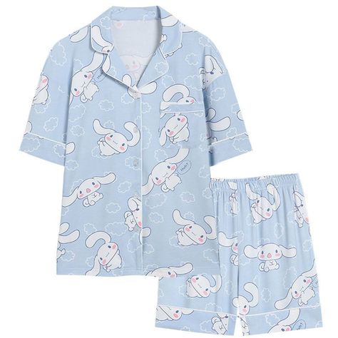 PRICES MAY VARY. 100% Polyester Pull On closure Machine Wash 🎁Pajamas Made Of Polyester Fabric, Soft And Skin-Friendly, Elasticity, Warm And Comfortable, Fashionable, Anti-Wrinkle, Easy To Clean, Wear Resistant To Deformation. 🎁Super Cute Kawaii Two-Piece Sleepwear Set Have Been Thoughtfully Designed To Impress Little Women. 🎁Kawaii Pajamas Is An Fashion Button Down Pajamas Women For Wearing At Home And For Daily Casual Wear, Sleep, Slumber Parties, Bridesmaid Pajamas, Girls' Day, Living Room Kawaii Pajamas, Sleep Clothes, Cute Sleepwear, Cute Pajama Sets, Cute Pajamas, Dibujos Cute, Sleepwear Sets, Short Sleeve Cardigan, Pajamas Set