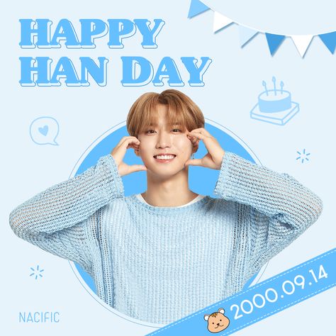 Han Jisung, Stray Kids, Happy Birthday, On Twitter, Birthday, Twitter, Blue