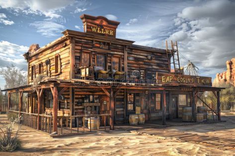 Old Saloon, Wild West Town Building, Cowboy Pub Exterior, Copy Space. Generative AI Illustration stock photo Old West Illustration, Wild West Buildings, Pub Exterior, Old Saloon, Wild West Town, Cowboy Town, Saloon Bar, Saloon Decor, Old West Saloon