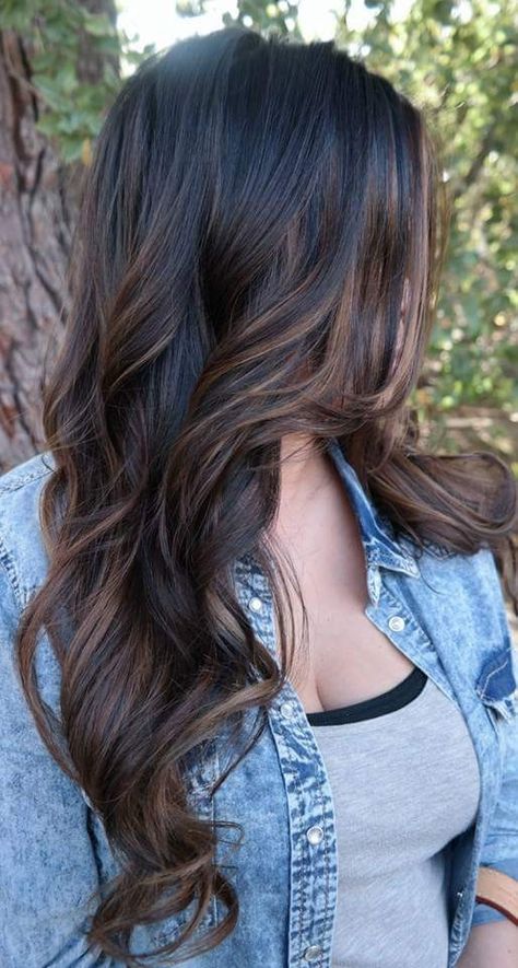 Balayage Iron Hair, Hair Straightening Iron, Brunette Balayage Hair, Brown Hair Balayage, Long Dark Hair, Hair Curler, Balayage Brunette, Hair Color Balayage, Dark Brown Hair