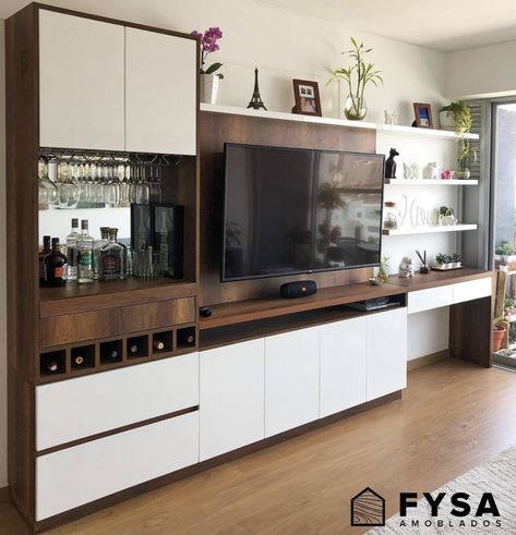 Tv Wall Unit With Bar Cabinet, Tv Unit Bar Design, Tv Cabinet With Bar Unit, Tv Unit With Bar Counter, Tv With Bar Unit, Tv Wall Design With Bar Unit, Tv Wall With Bar Unit, Built In Tv Wall Unit With Bar, Tv And Bar Wall Unit