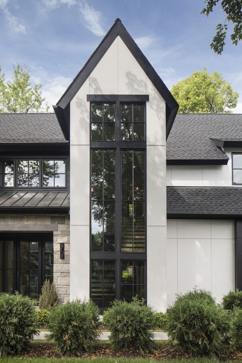 Fagerness Point Artisan 2021 | Mikan Custom Homes European Home Exterior, Modern Tudor House Exterior, Modern European Home, Tudor House Exterior, Tudor Homes, Home Systems, Southern Farmhouse, Dallas House, Project Architecture