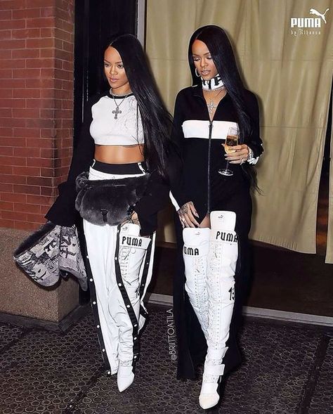 Fenty x PUMA - 🐾 Rihanna Puma, Looks Rihanna, Rihanna Hairstyles, Rihanna Photos, Fenty X Puma, Rihanna Style, Shiny Dresses, Rihanna Fenty, Fenty Puma