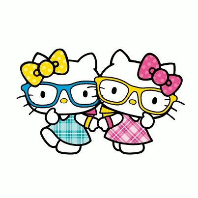 Sisters Hello Kitty And Mimi, Kitty And Mimi, Forever Friends, Cute Smile, Looney Tunes, Sesame Street, Hello Kitty, Kitty, Lost