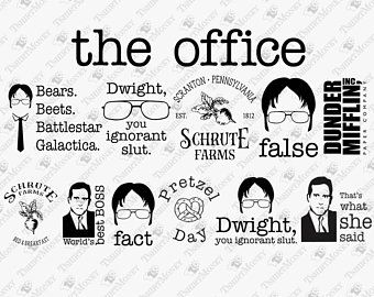 The office svg files | Etsy The Office Svg, Office Birthday Party, Office Cartoon, The Office Show, Decal Svg, Office Tv, Office Memes, Theme Tattoo, Office Wallpaper