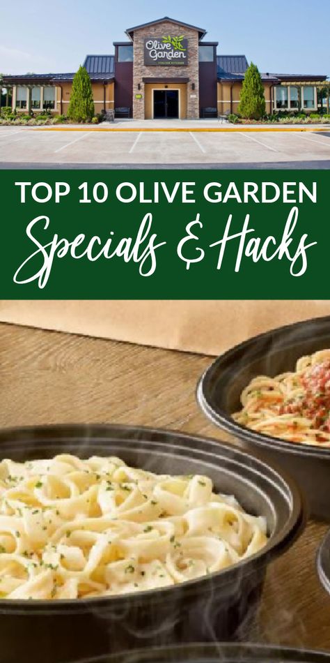 Top 10 Olive Garden Specials You Don't Want to Miss! Here are our favorite deals and how to get the most out of eating out at Olive Garden! This is one of our family favorites and we love getting these deals! #passion4savings #olivegarden #savingmoney #hacks #eatingout Keto At Olive Garden, Olive Garden Menu Food, Olive Garden Aesthetic, Olive Garden Keto Options, Olive Garden Food, Olive Garden Menu, Copy Cat Olive Garden Pasta F, Olive Garden Catering, Olive Garden Recipes