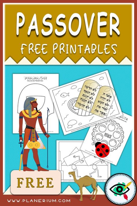 Free Kids engaging and fun printables for Passover Holiday in English and Hebrew. Include worksheets and coloring pages. Suitable for Kindergarten and Primary school. #passover2020 #freepassoverprintables #freepassoverworksheets #passoverforhomeschooling #passoverforkids Passover Crafts For Kids, Passover Worksheets, Passover Printables, Pesach Crafts, Passover Lesson, Hebrew School Activities, Passover Activities, Passover Crafts, Hebrew School