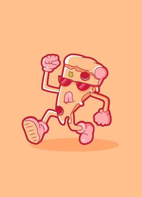 Pizza Mascot, Mascot Design, Pizza, Graphic Design, Drawings, Design, Pizzas