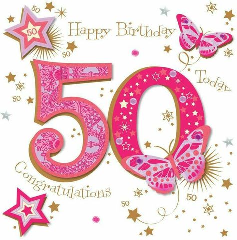 50th Birthday Wishes For Women, Happy 50th Birthday Wishes Female, 50th Birthday Card Ideas, Birthday Card Ideas For Women, Happy 50th Birthday Wishes, Niece Birthday Wishes, 50th Birthday Wishes, Cards For Women, 50th Birthday Card