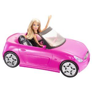 Barbie Doll Car, Barbie Car, Pink Convertible, Play Barbie, Barbie Logo, Doll Games, Im A Barbie Girl, Pink Accessories, Pink Car